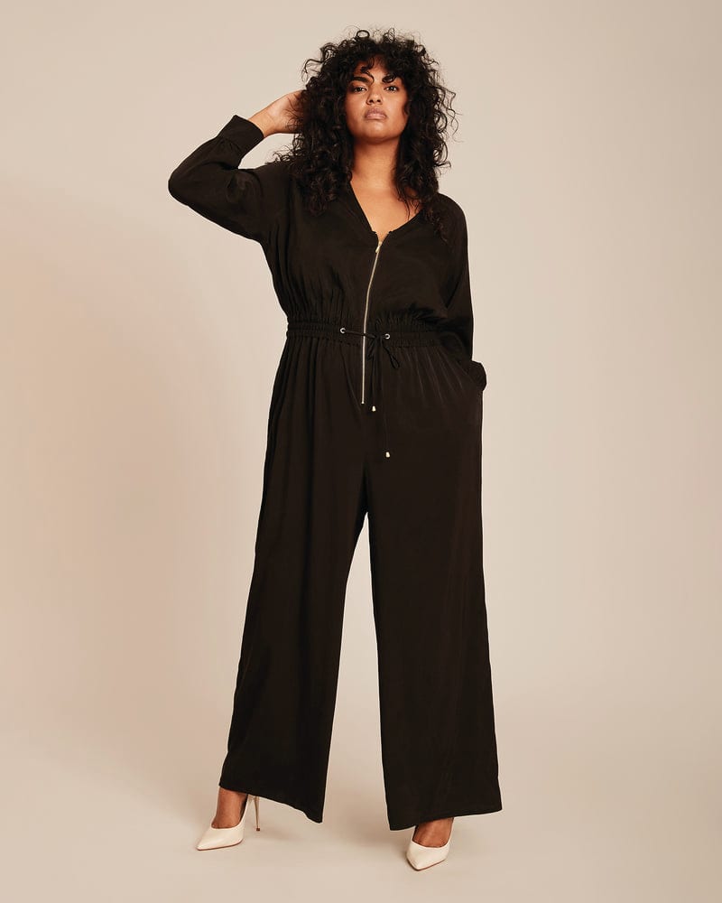 Plus size model wearing Wren Wideleg Jumpsuit by 11 Honoré Collection | Dia&Co | dia_product_style_image_id:199837